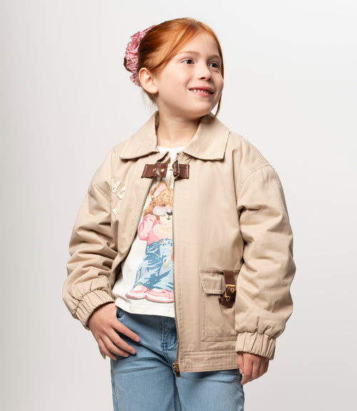 Chaqueta niña aviadora