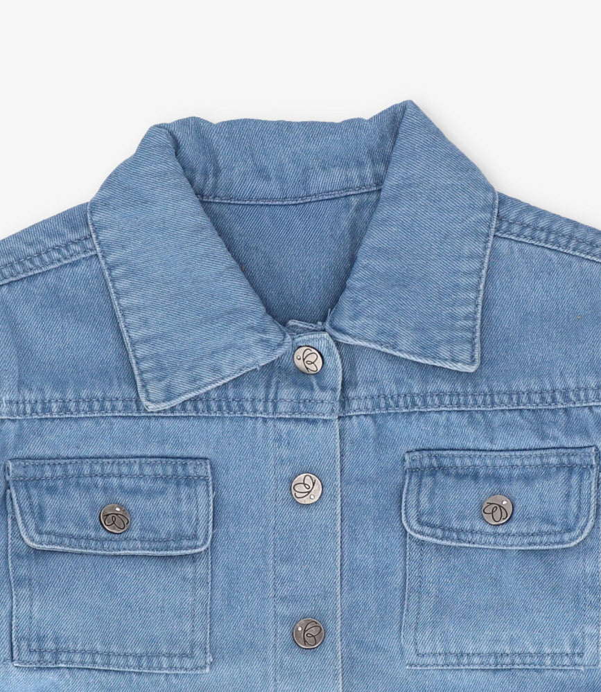 Chaqueta niña de denim