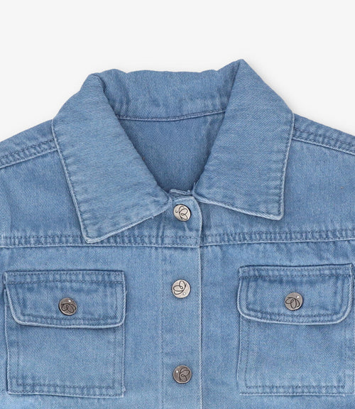 Chaqueta niña de denim