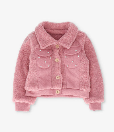 Chaqueta niña de sherpa 2 años / Coral