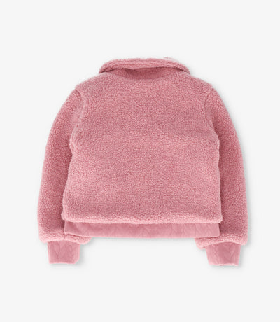 Chaqueta niña de sherpa 2 años / Coral