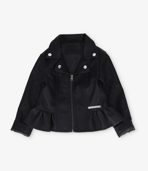 Chaqueta niña biker 2 años / Negro