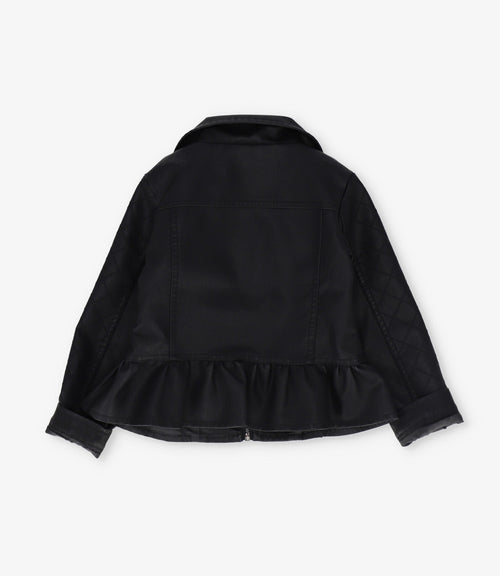 Chaqueta niña biker 2 años / Negro