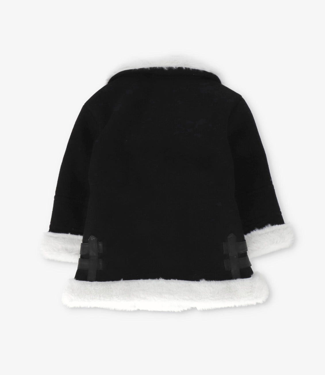 Chaqueta niña aviadora de gamuza 2 años / Negro