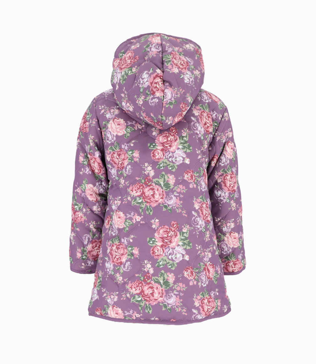 Parka Niña Floreada