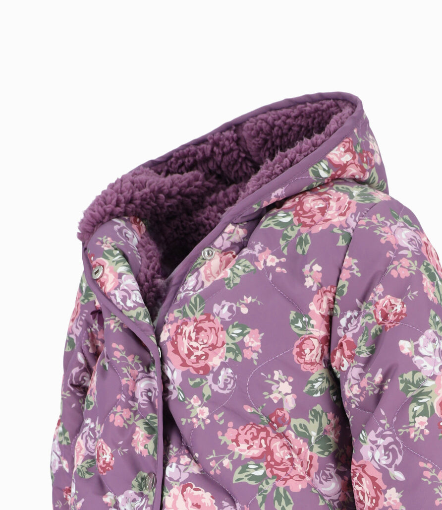 Parka Niña Floreada