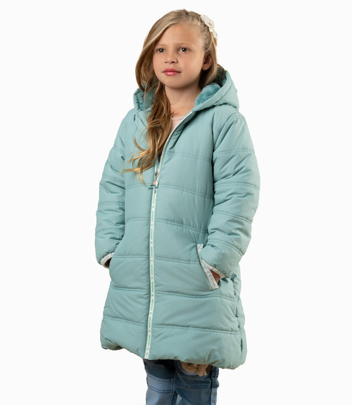 Parka Niña Con Gorro 2 años / Menta