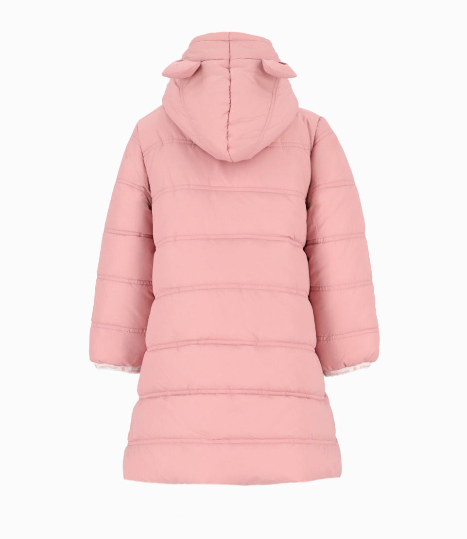 Parka Niña Con Gorro 2 años / Palo Rosa