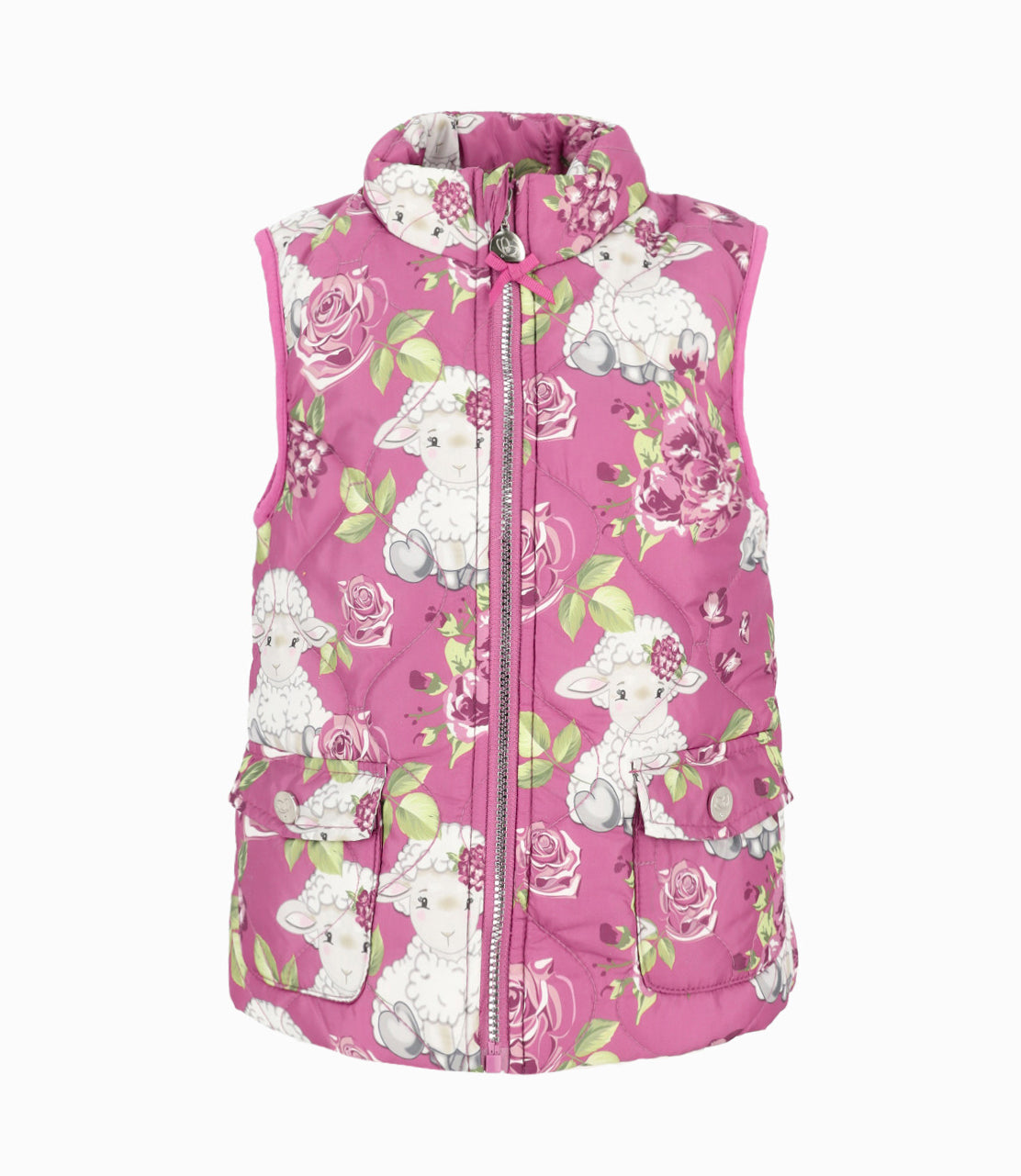 Parka niña sin mangas 2 años / Palo Rosa