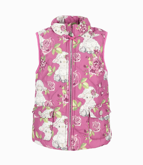 Parka niña sin mangas 2 años / Palo Rosa