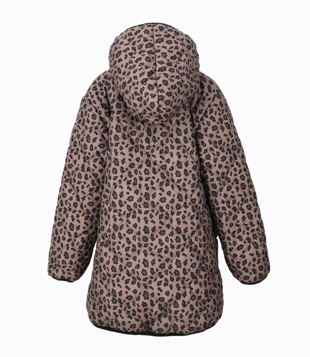 Parka niña animal print