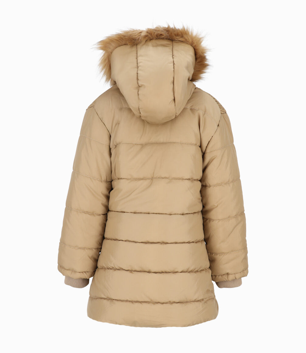 Parka niña acolchada 2 años / Beige