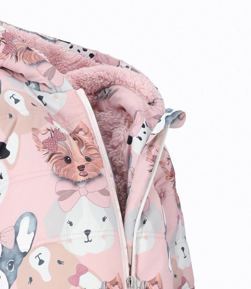 Parka niña con perrito