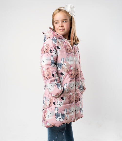 Parka niña con perrito