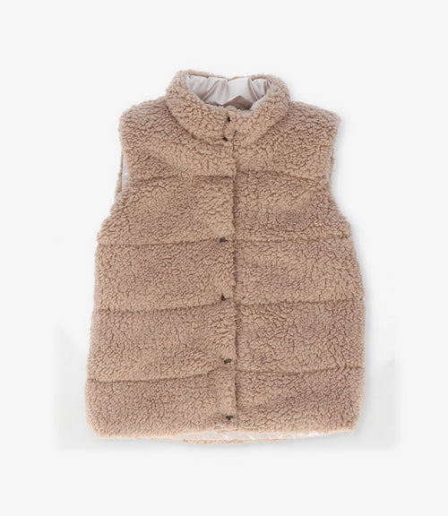 Parka niña reversible 2 años / Beige