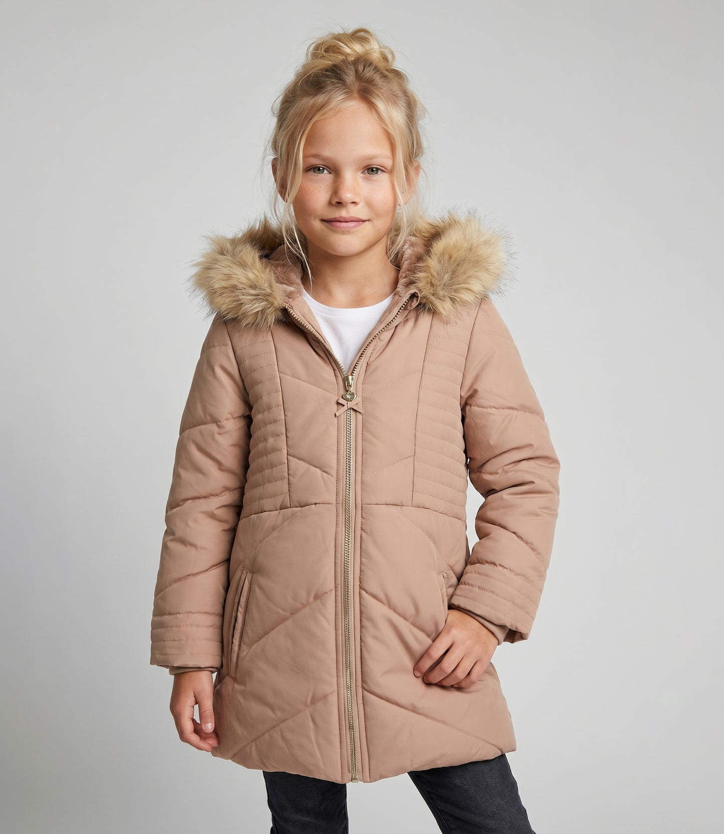 Parka niña larga