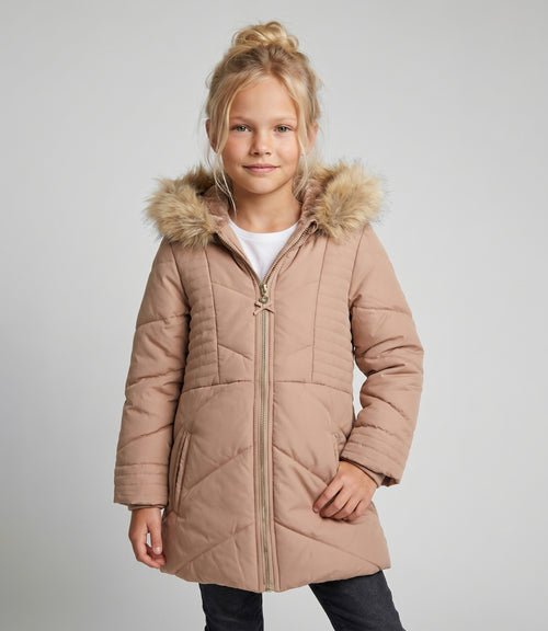 Parka niña larga
