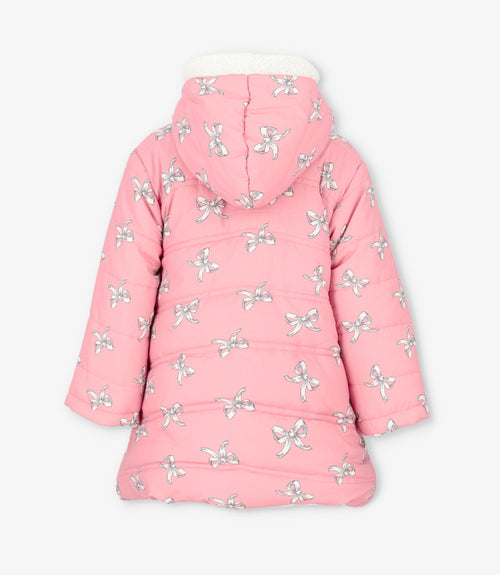 Parka niña con lazos 2 años / Rosado