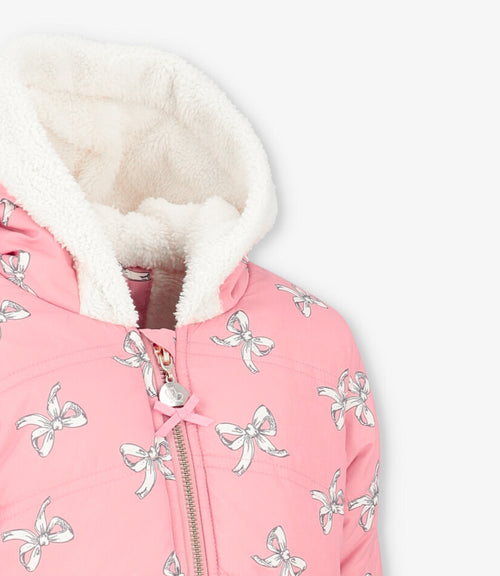 Parka niña con lazos 2 años / Rosado