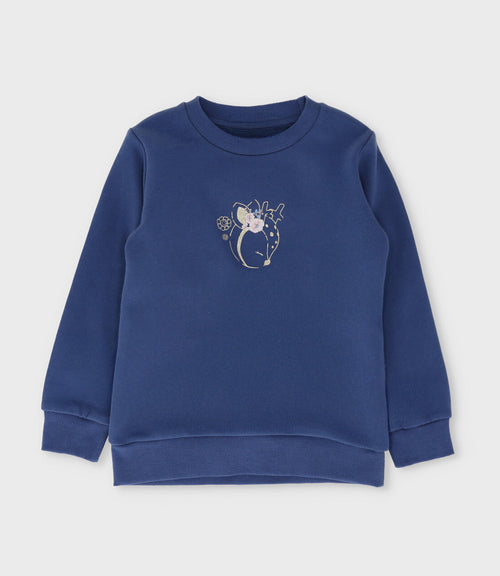 Polerón niña básico 2 años / Azul Marino