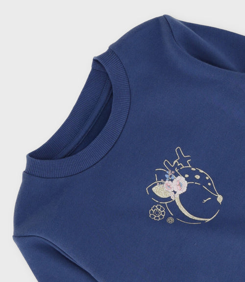 Polerón niña básico 2 años / Azul Marino