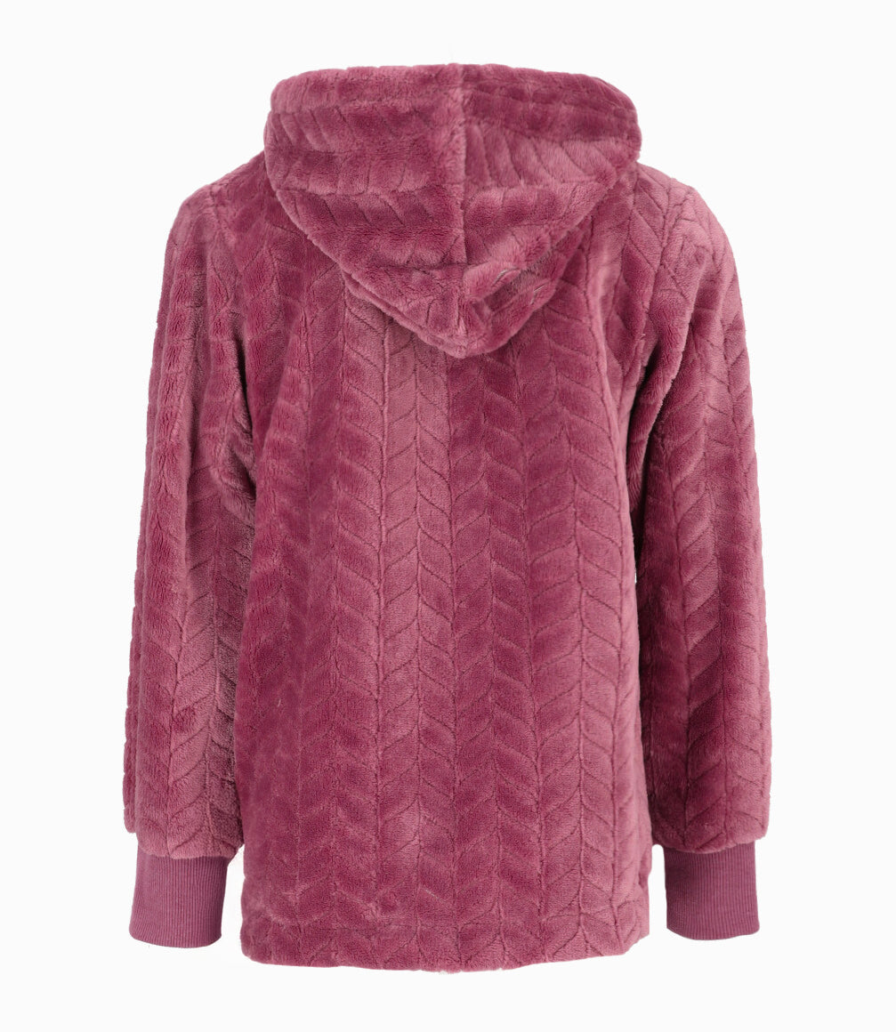 Polerón niña trenzado 2 años / Burdeo