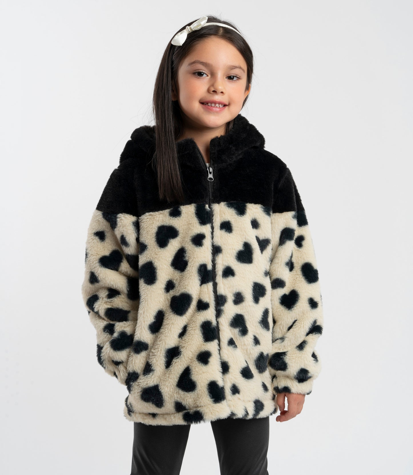 Polerón niña con corazones