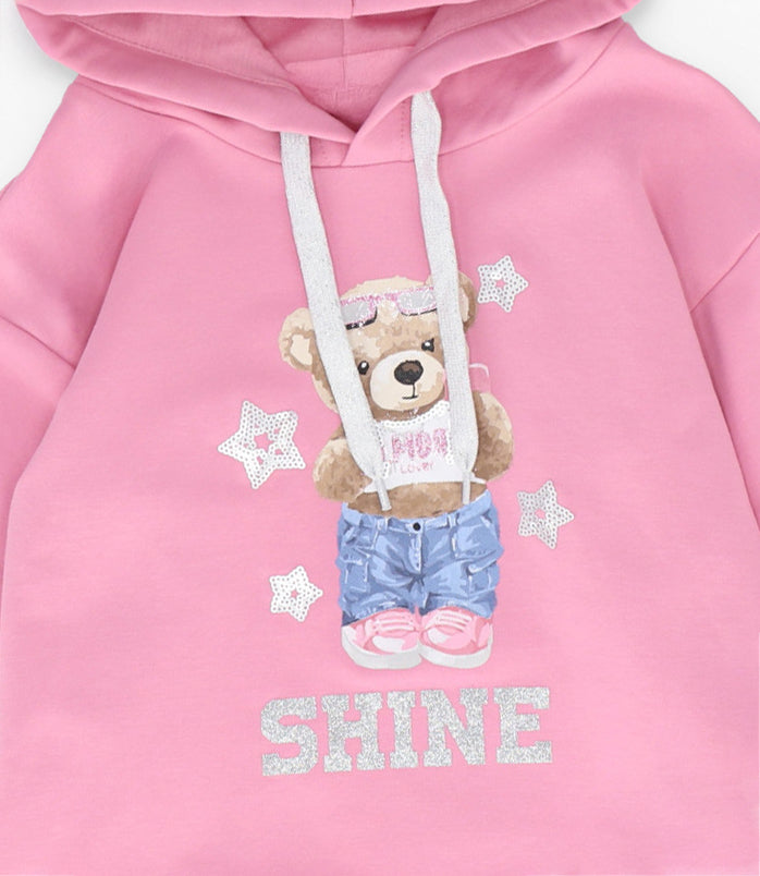 Polerón niña con oso