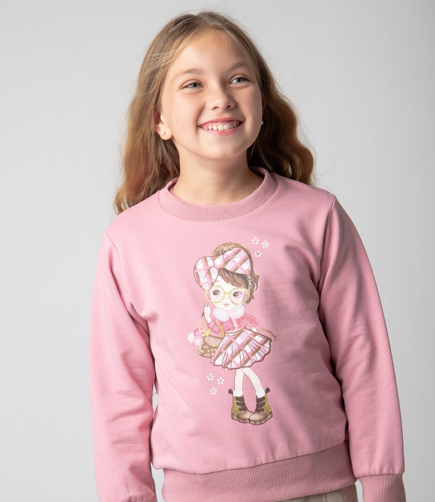 Polerón niña básico
