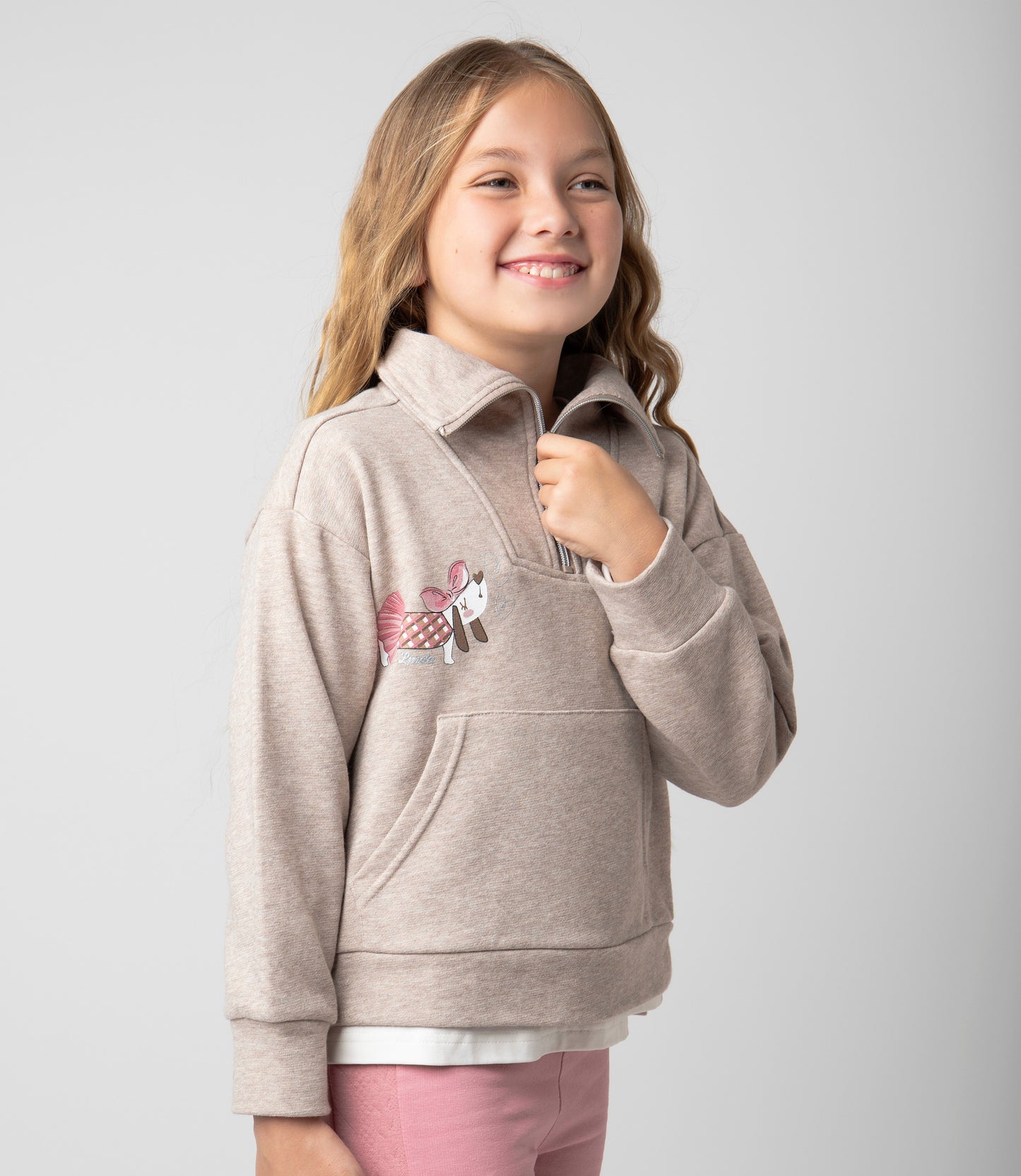 Polerón niña con perro