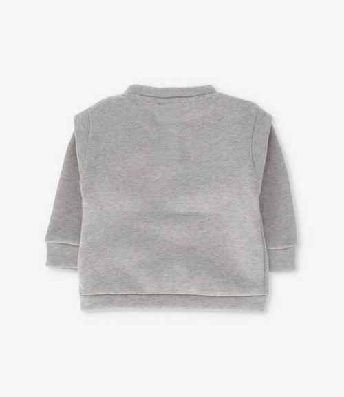 Polerón niña con flores 2 años / Crudo