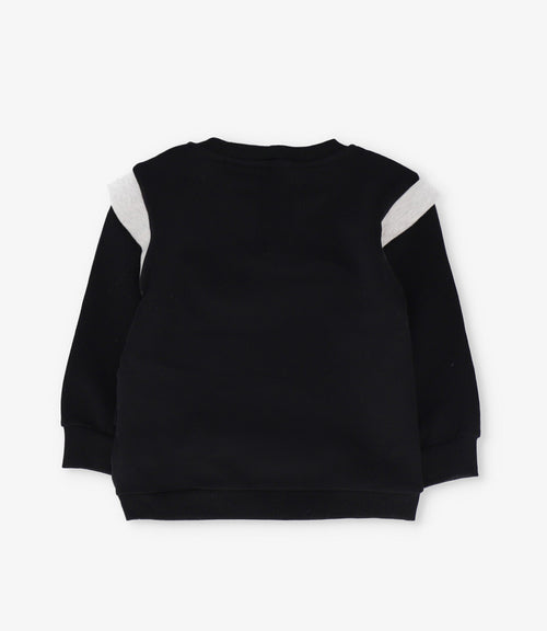 Polerón niña con gato 2 años / Negro