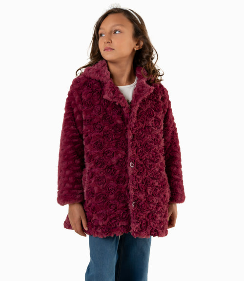 Abrigo Niña Con Flores