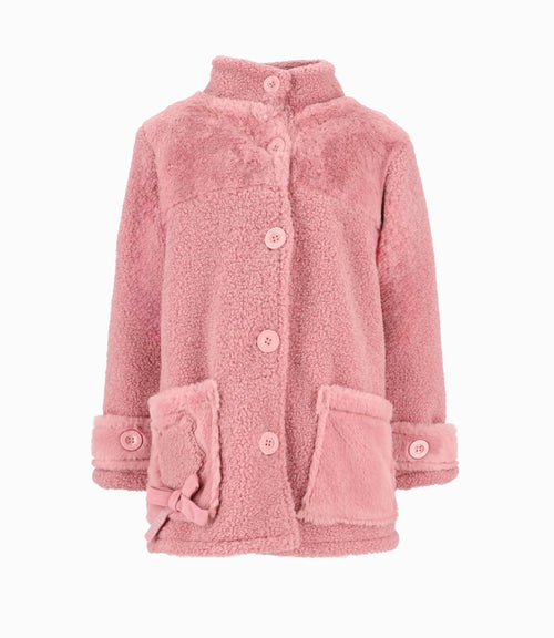 Abrigo Niña De Sherpa 2 años / Palo Rosa