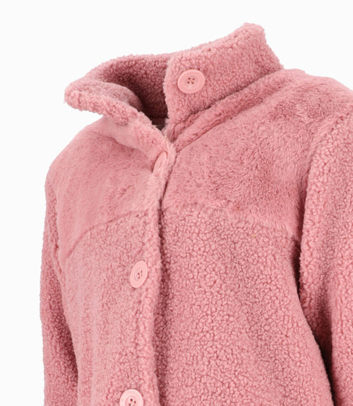 Abrigo Niña De Sherpa 2 años / Palo Rosa