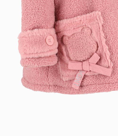 Abrigo Niña De Sherpa 2 años / Palo Rosa