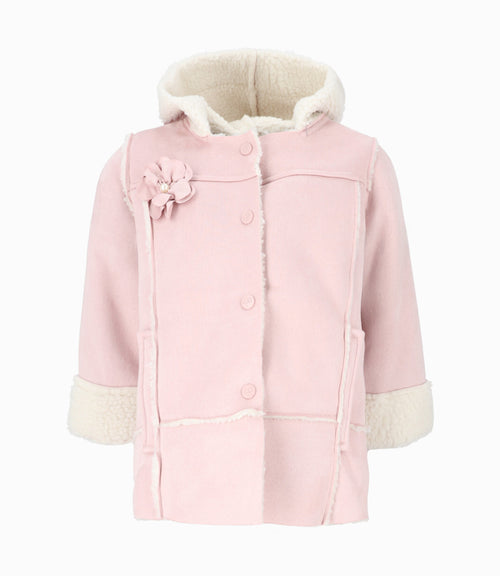 Abrigo niña gamulán 2 años / Rosado