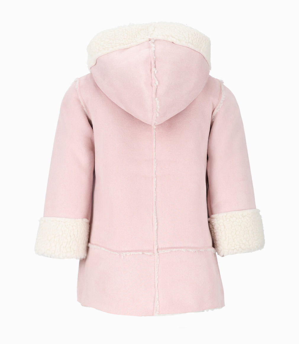 Abrigo niña gamulán 2 años / Rosado