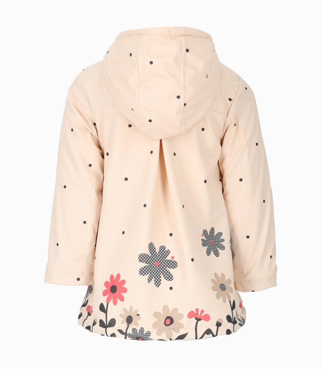 Abrigo niña con diseño 2 años / Beige
