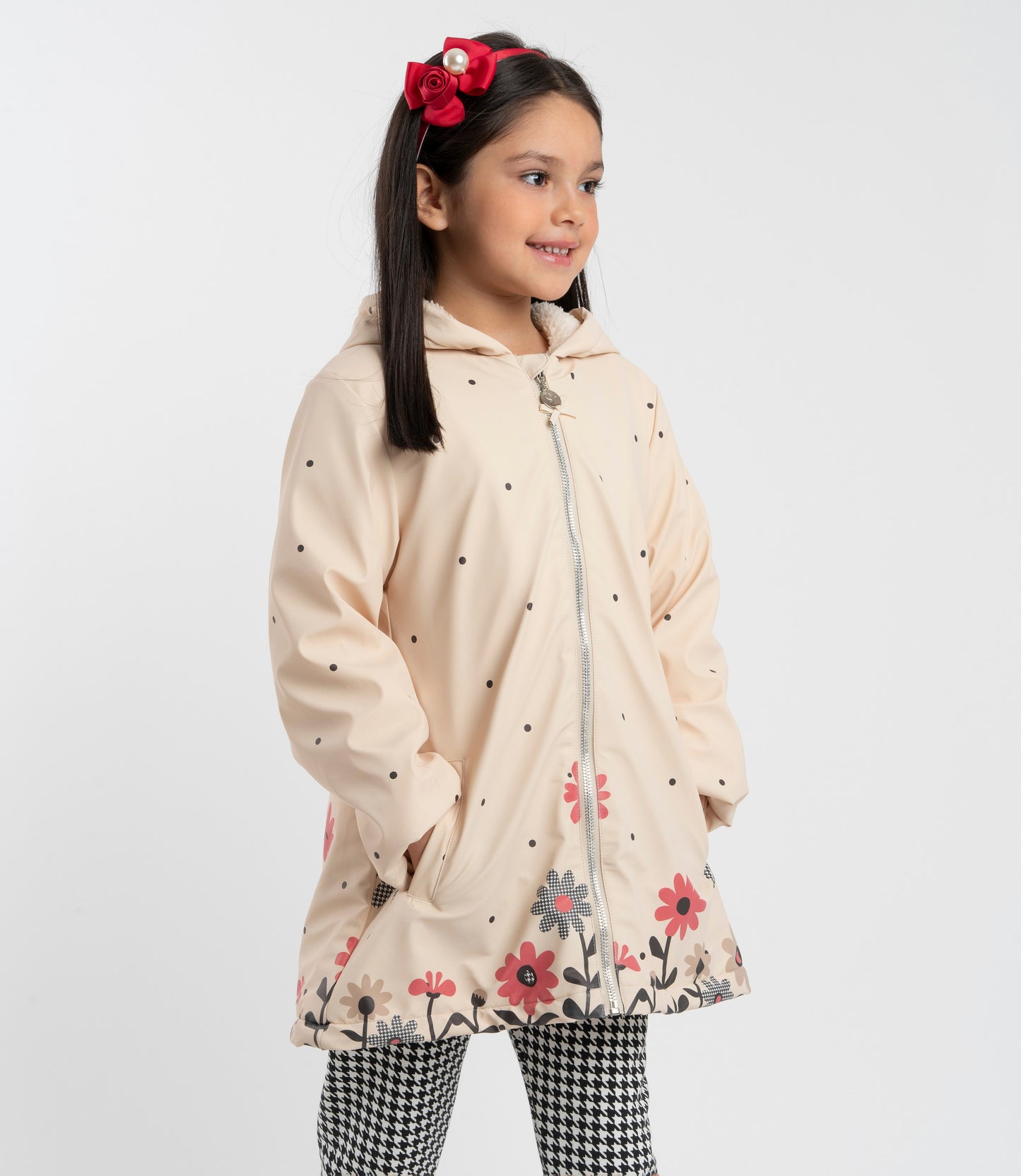 Chaqueta niña con flores