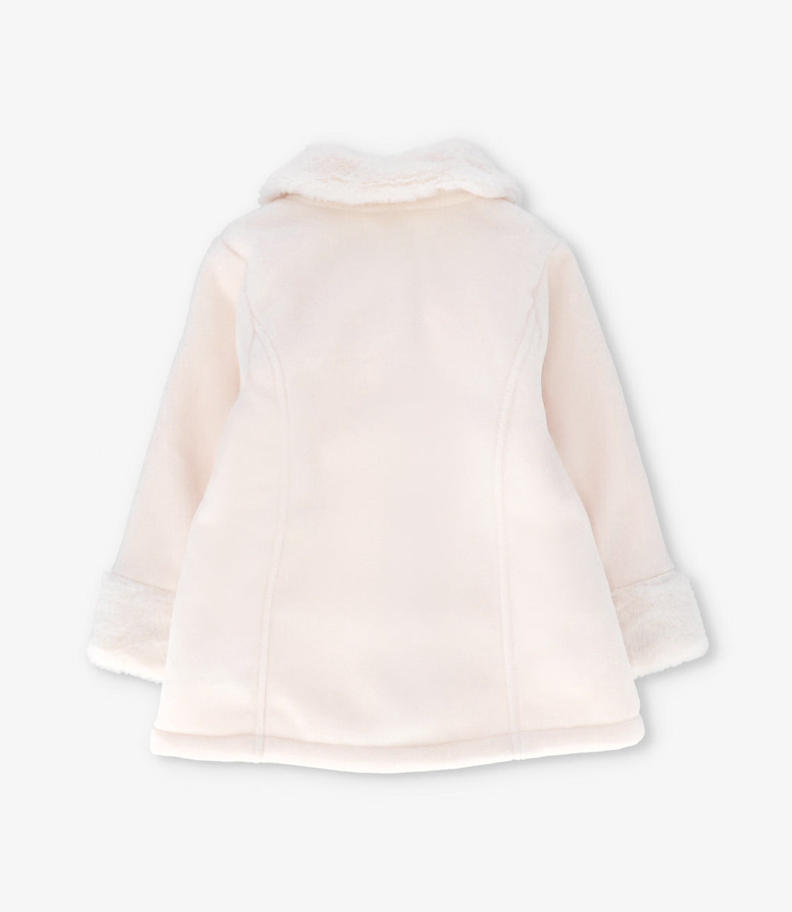 Abrigo niña con lazos 2 años / Crudo