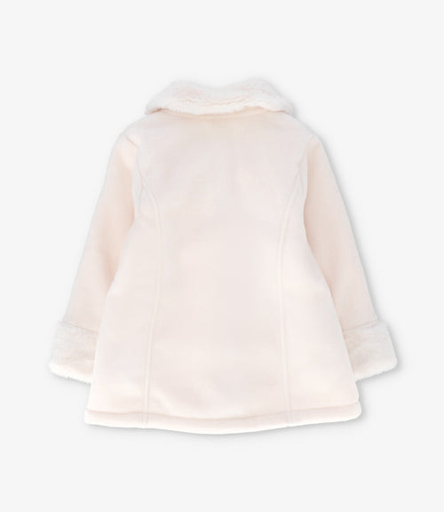 Abrigo niña con lazos 2 años / Crudo