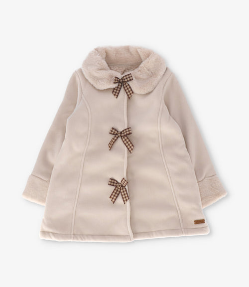 Abrigo niña con lazos