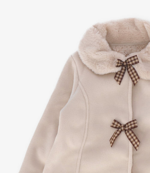 Abrigo niña con lazos