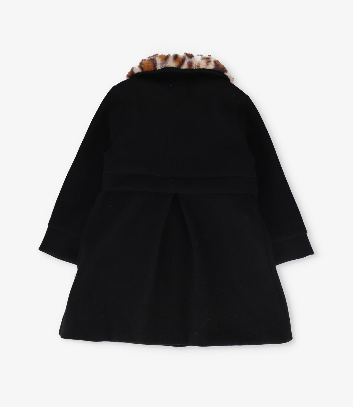 Abrigo niña animal print 2 años / Negro