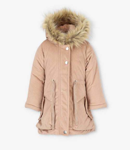 Abrigo niña de cotelé 2 años / Beige