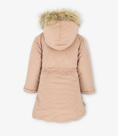 Abrigo niña de cotelé 2 años / Beige