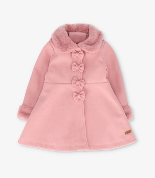 Abrigo niña con boina 2 años / Palo Rosa