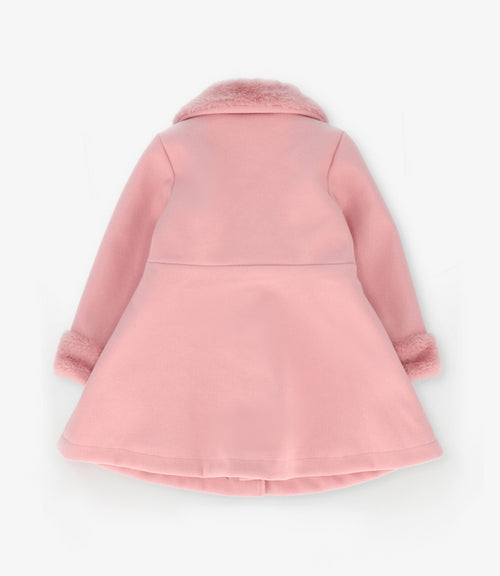 Abrigo niña con boina 2 años / Palo Rosa