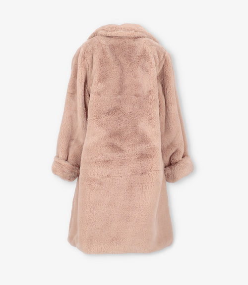 Abrigo niña de polar 2 años / Beige